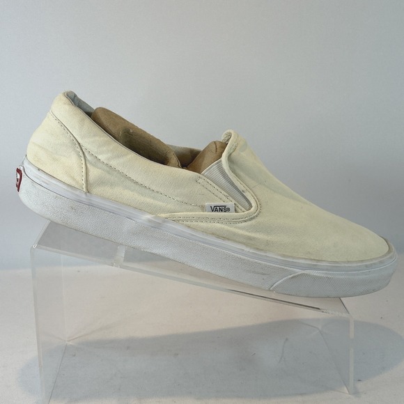 Vans Other - Vans Classic Slip-On Shoes Men's Size 12 Skateboard Off White Athletic Sneakers